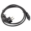 Kabel zasilający Laptop (MIKI) IEC 7/7 - IEC 320 C5 1.8M VDE czarny-7809074