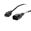 Przedłużacz kabla zasilającego IEC 320 C13 - C14 VDE 1.8M czarny-7809161