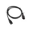 Przedłużacz kabla zasilającego IEC 320 C13 - C14 VDE 1.8M czarny-7809163