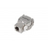 Moduł keystone gniazdo beznarzędziowy RJ45 - LSA FTP kat.5e 180 stopni do puszki montażowej-7812625