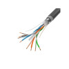 Kabel LAN FTP KAT-6 305M drut outdoor żelowany cu fluke, czarny-7809421