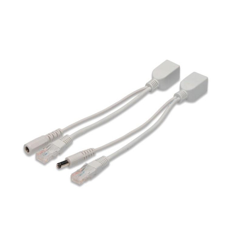 Zestaw pasywnych kabli PoE FastEthernet 10/100Mbps DC 5.5mm/2.1mm-7804328