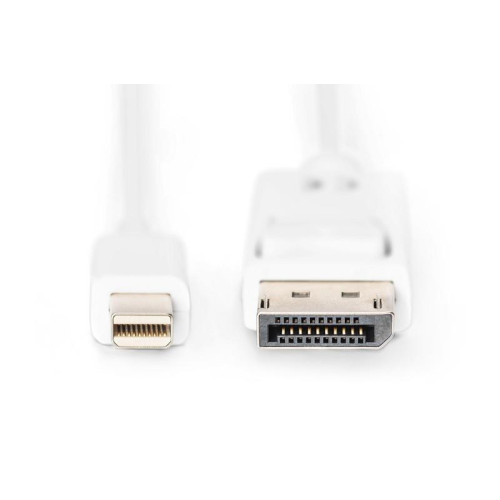 Kabel połączeniowy Displayport 1080p 60Hz FHD Typ miniDP/DP M/M 3m biały-7804489