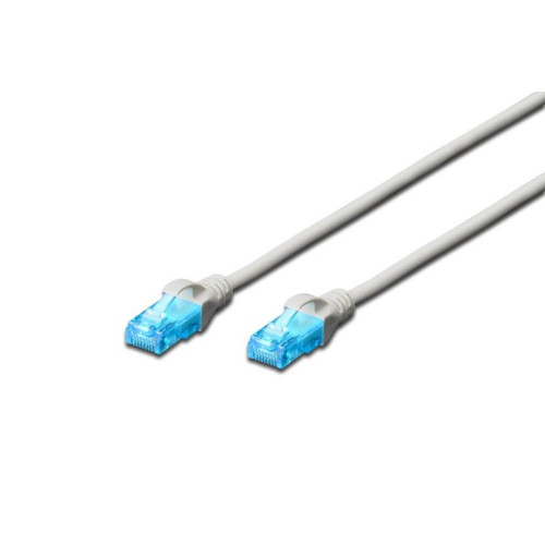 Patch cord kat.5e UTP CU AWG 26/7 0,25m Szary -7804529