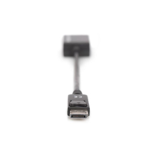Kabel adapter Displayport z zatrzaskiem 1080p 60Hz FHD Typ DP/DSUB15 M/Ż 0,15m Czarny-7804584