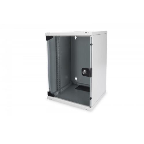 Szafa wisząca jednosekcyjna 10 cali 9U 464x312x300mm, drzwi szklane-780474