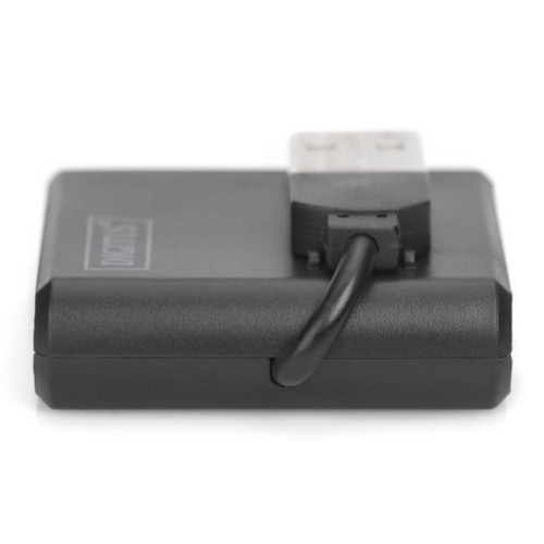 HUB/Koncentrator mini 4-portowy USB 2.0 SuperSpeed, pasywny, czarny-7805575