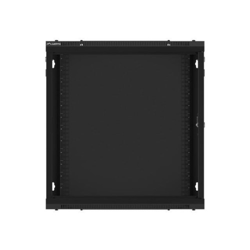 Szafa instalacyjna wisząca 19 12U 600X450mm czarna (drzwi szklane)-7805711