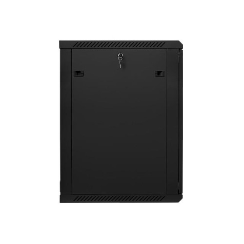 Szafa instalacyjna wisząca 19'' 18U 600X600mm czarna (drzwi szklane)-7805781