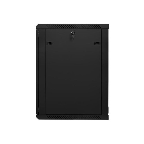 Szafa instalacyjna wisząca 19'' 18U 600X600mm czarna (drzwi szklane)-7805782