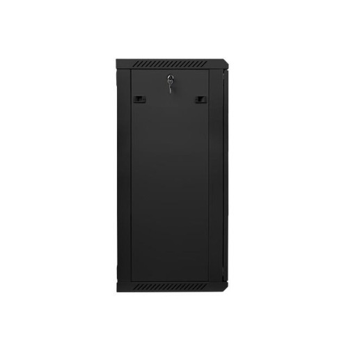 Szafa instalacyjna wisząca 19'' 22U 600X450mm czarna (drzwi szklane)-7805791