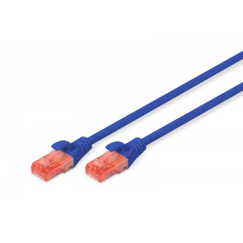 Patch cord U/UTP kat.6 PVC 1m Niebieski -7806027