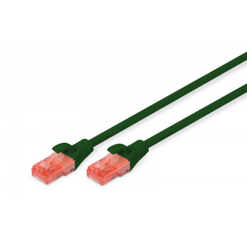 Patch cord U/UTP kat.6 PVC 3m Zielony -7806081