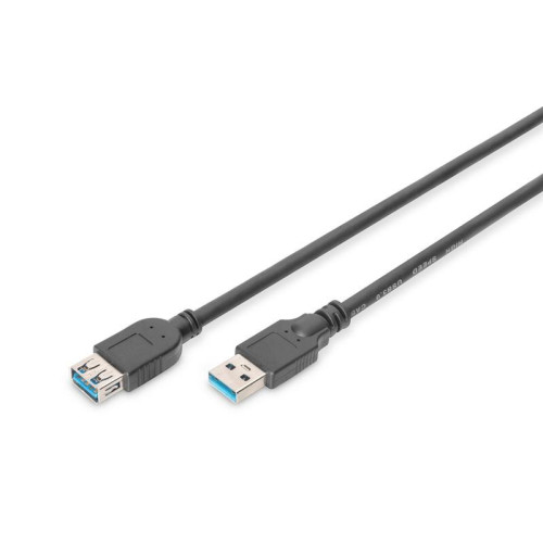 Kabel przedłużający USB 3.1 Gen.1 SuperSpeed 5Gbps Typ USB A/USB A M/Ż 3m Czarny-7806259