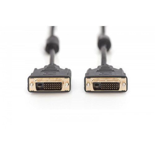 Kabel połączeniowy DVI-D DualLink WQXGA 30Hz Typ DVI-D (24+1)/DVI-D (24+1) M/M 3m czarny-7806281