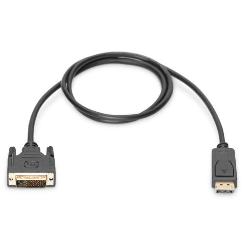 Kabel adapter Displayport z zatrzaskiem 1080p 60Hz FHD Typ DP/DVI-D (24+1) M/M 1m czarny-7806346