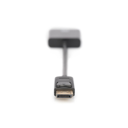 Kabel adapter Displayport z zatrzaskiem 1080p 60Hz FHD Typ DP/DVI-I (24+5) M/Ż 0,15m czarny-7806365