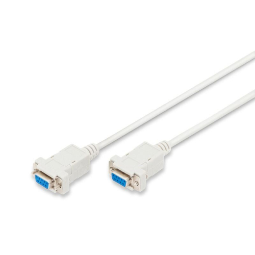 Kabel połączeniowy RS232 null-modem Typ DSUB9/DSUB9 Ż/Ż 1,8m Szary-7806397