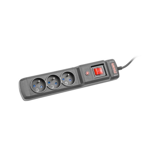 Listwa przeciwprzepięciowa M3 Multi 4.5m czarna (3 gniazda)-7807180