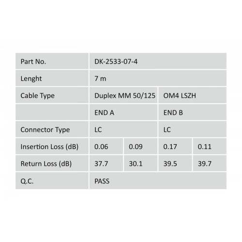 Patch cord FO MM 50/125 OM4 LC-LC duplex 7m-7807236