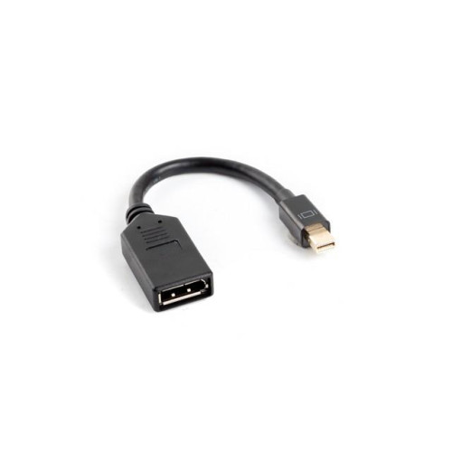 Adapter mini Displayport (M) -> DisplayPort (F) na kablu 10cm czarny-7808757