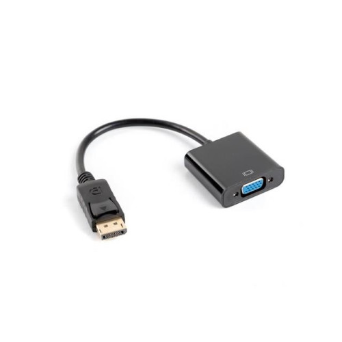 Adapter DisplayPort (M) -> VGA 15 pin (F) czarny na kablu-7808782