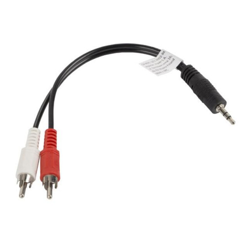 Kabel Minijack - 2x Chinch M/M 20cm-7808960
