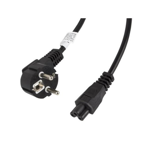 Kabel zasilający Laptop (MIKI) IEC 7/7 - IEC 320 C5 3M VDE czarny-7809077