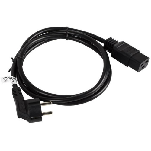 Kabel zasilający CEE 7/7 - IEC 320 C19 16A VDE 1.8M czarny-7809111
