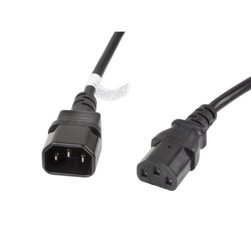 Przedłużacz kabla zasilającego IEC 320 C13 - C14 VDE 3M czarny-7809138
