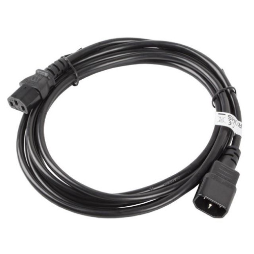 Przedłużacz kabla zasilającego IEC 320 C13 - C14 VDE 3M czarny-7809140