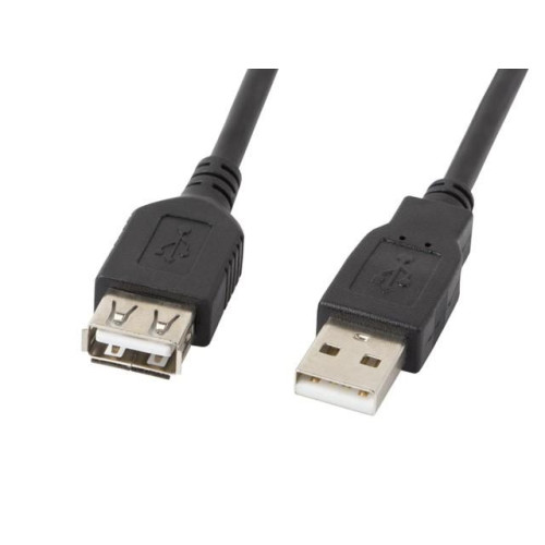 Przedłużacz kabla USB 2.0 AM-AF 70cm czarny-7809149