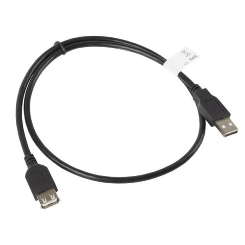 Przedłużacz kabla USB 2.0 AM-AF 70cm czarny-7809150