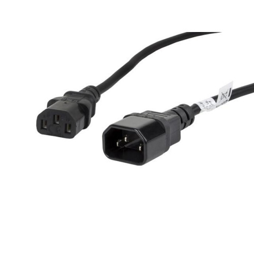 Przedłużacz kabla zasilającego IEC 320 C13 - C14 VDE 1.8M czarny-7809161