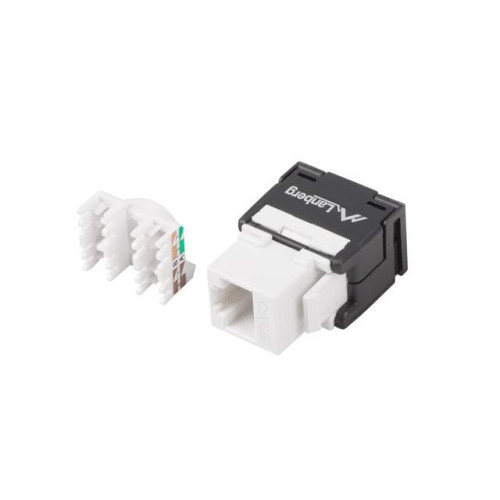Moduł keystone gniazdo beznarzędziowy RJ45 - LSA UTP kat.6a 180 stopni do puszki montażowej-7812623
