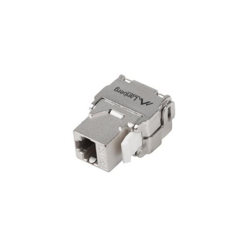 Moduł keystone gniazdo beznarzędziowy RJ45 - LSA FTP kat.5e 180 stopni do puszki montażowej-7812625