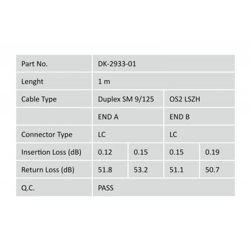 Patchcord FO SM 09/125 OS2 LC-LC duplex 1m Żółty-7809286