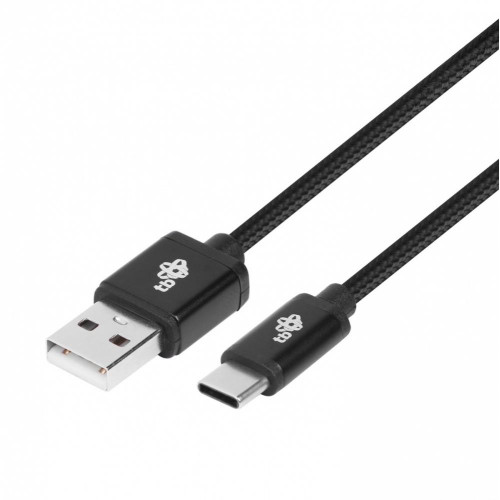 Kabel USB-USB C 1.5m czarny sznurek-780951