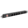 Listwa zasilająca Rack PDU 1U 10A 4X 230V PL 4X IEC C13 2m C14 czarna-7810517