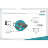 Kabel adapter Displayport 4K 30Hz/1080p 60Hz Typ DP/HDMI(UHD)+DVI-I+VGA (FHD) M/Ż 0,20m czarny-7811373