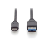 Kabel połączeniowy USB 3.1 Gen.2 SuperSpeed+ 10Gbps Typ USB C/USB A M/M, Power Delivery 1m Czarny-7811909