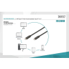 Kabel połączeniowy USB 3.1 Gen.2 SuperSpeed+ 10Gbps Typ USB C/USB C M/M, Power Delivery 1m Czarny-7811915