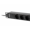 Listwa zasilająca Rack PDU 10 cali 1U 3x Schuko 2m 16A czarna-7812247