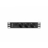 Listwa zasilająca Rack PDU 10 cali 1U 3x Schuko 2m 10A czarna C14-7812250