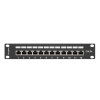 Patch Panel 12 Port 1U 10 cali kat.5e ekranowany czarny-7812581