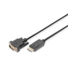 Kabel DisplayPort z zatrzaskiem 1080p 60Hz FHD Typ DP/DVI-D (24+1) M/M 3m-1045342