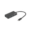 Koncentrator USB 4 porty Silkworm USB 3.0 czarny USB-C-7813005