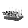 Zestaw do monitoringu rejestrator NVR 8 kanałowy WiFi + 8 kamer IP WiFi 2Mpx z akcesoriami-7813623