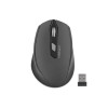 Mysz bezprzewodowa Siskin 2400DPI czarno-szara z cichym klikiem -7814114