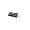 Adapter MICRO USB(F)- LIGHTNING(M) czarny-7814829